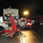 Region: groźne zderzenie dwóch ciężarówek