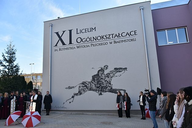 Kolejny mural w Białymstoku. Tym razem inspirowany rysunkiem Witolda Pileckiego