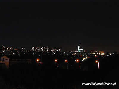 Białystok nocą