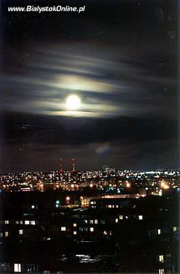 Białystok nocą