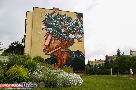 ESSA East Side Street Art - mural na budynku przy ul. Gajowej 77