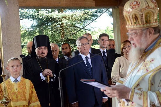 Bronisław Komorowski z małżonką uczestniczyli w uroczystościach na Św. Górze Grabarce