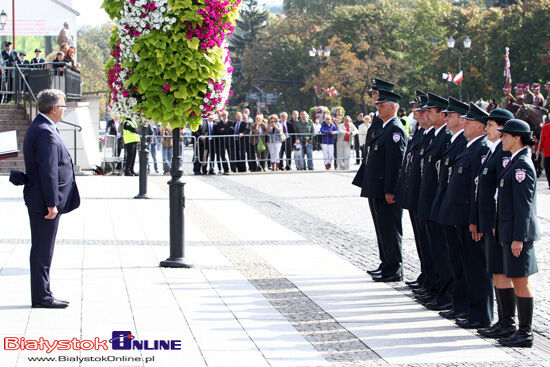 Bronisław Komorowski w Białymstoku - Udział w święcie Służby Celnej