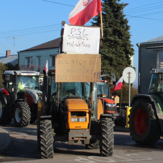 Protest rolników w Knyszynie