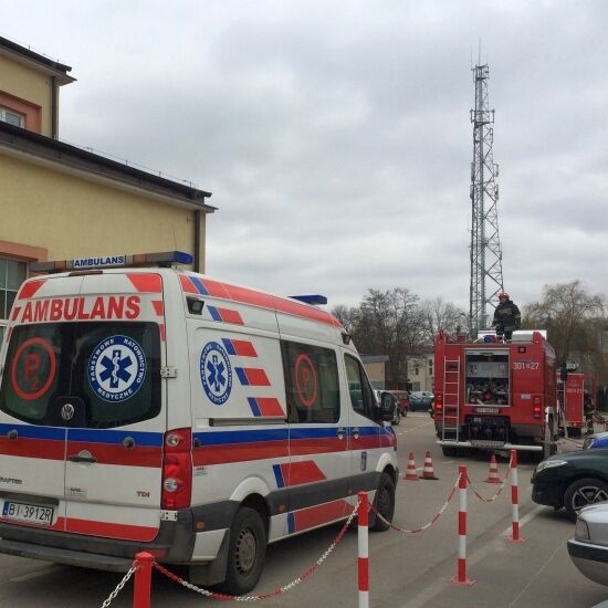 Pożar w zakładzie energetycznym