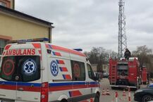 Pożar w zakładzie energetycznym