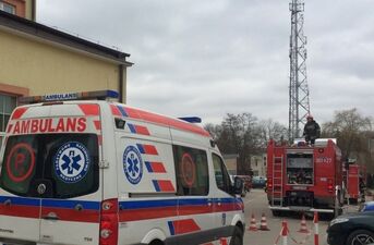 Pożar w zakładzie energetycznym