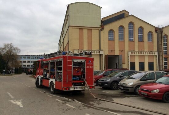 Pożar w zakładzie energetycznym