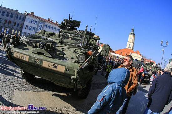 Żołnierze amerykańscy na Rynku Kościuszki