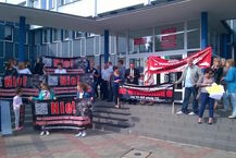 Protest mieszkańców przeciwko budowie krematoriów