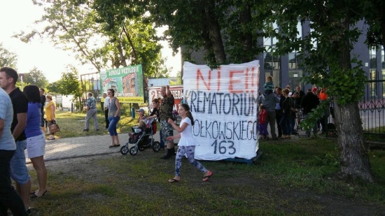 Protest na osiedlu Przylesie