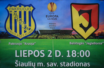 Liga Europy. FK Kruoja Pakruojis - Jagiellonia Białystok
