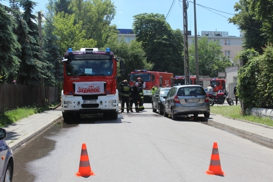 Pożar przy ul. Żabiej