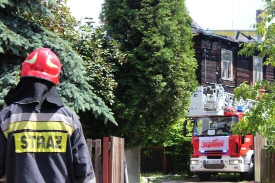 Pożar przy ul. Żabiej