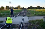 2016.09.14 - Łozowo. Wypadek na przejeździe kolejowym