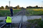 2016.09.14 - Łozowo. Wypadek na przejeździe kolejowym