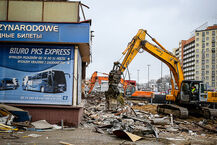 Rozbiórka Dworca PKS w Białymstoku