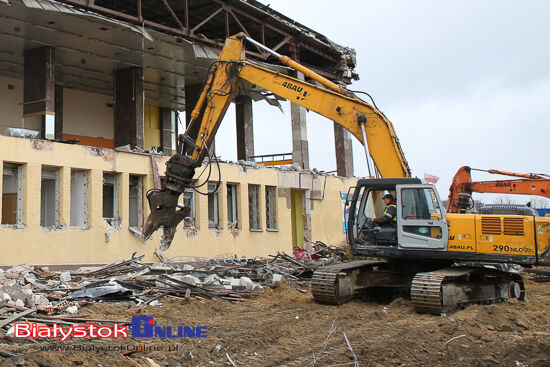 Rozbiórka Dworca PKS w Białymstoku