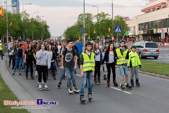 Nightskating Białystok: Fly me to the moon