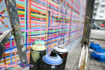 Akcja naprawy muralu \"Utkany wielokulturowością\"