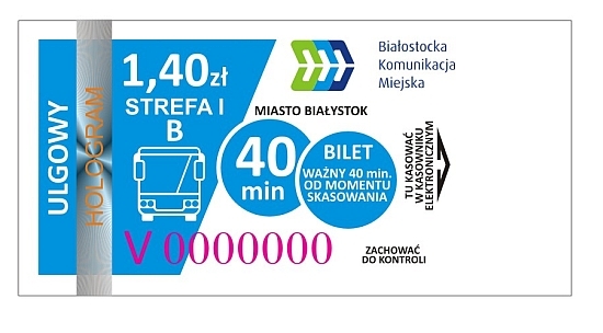 Bilet 40-minutowy ulgowy 