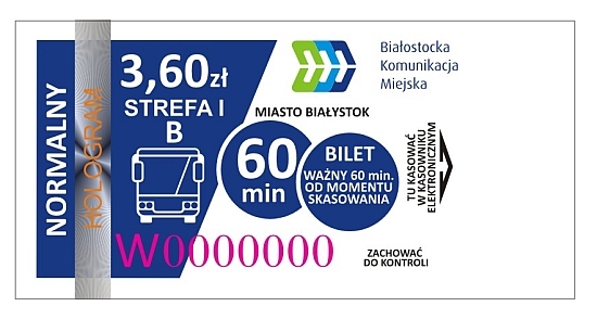 Bilet 60-minutowy normalny