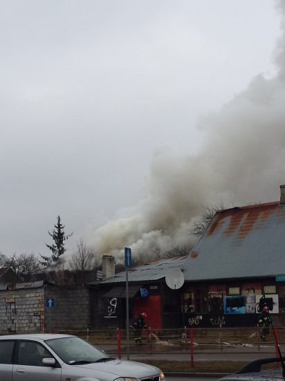 Pożar przy ul. Mohylowskiej