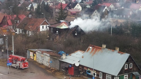 Pożar przy ul. Mohylowskiej