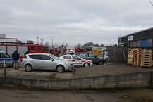 Pożar hali przy ul. Bitwy Białostockiej