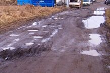 Nieprzejezdne bagno na ul. Skowronkowej i Berberysowej