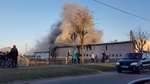 Pożar zakładu produkcyjnego w Mońkach