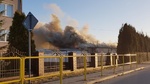 Pożar zakładu produkcyjnego w Mońkach