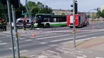 Wypadek autobusu BKM przy ul. Wyszyńskiego