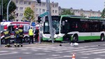 Wypadek autobusu BKM przy ul. Wyszyńskiego