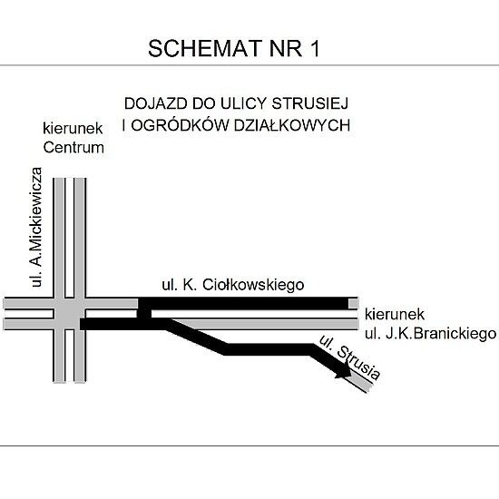 ul. K. Ciołkowskiego - zmiany dla kierowców