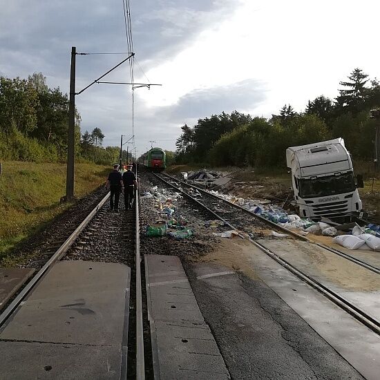 Wypadek pociągu na trasie Białystok-Szepietowo