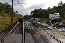 Wypadek pociągu na trasie Białystok-Szepietowo
