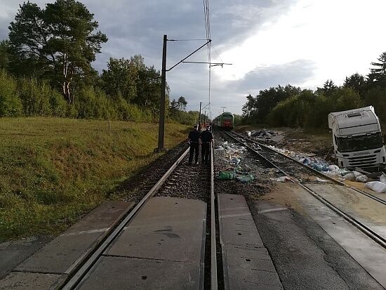 Wypadek pociągu na trasie Białystok-Szepietowo