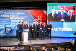 Jarosław Kaczyński i Mateusz Morawiecki w Białymstoku