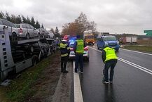 Zderzenie kilku pojazdów na krajowej "8"