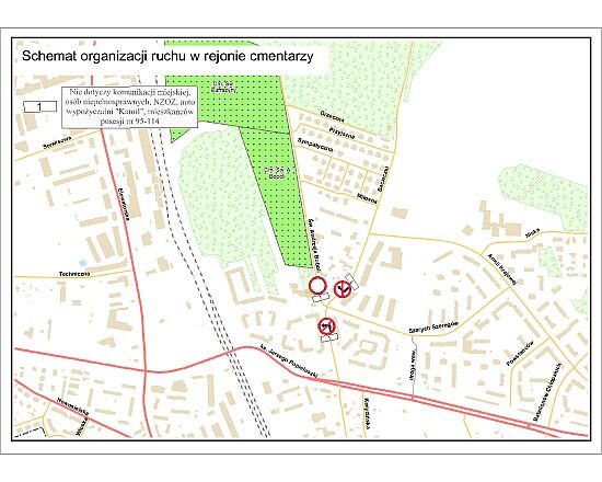 Wszystkich Świętych - organizacja ruchu