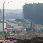 2018.11.19 - Trasa niepodległości, ul. Ciołkowskiego. Postęp prac na budowie