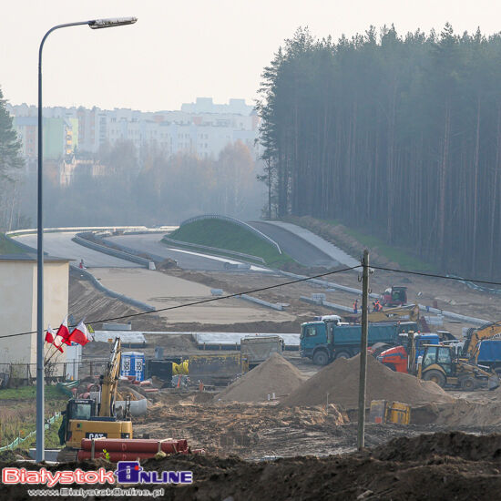 Trasa niepodległości. Postęp prac na budowie