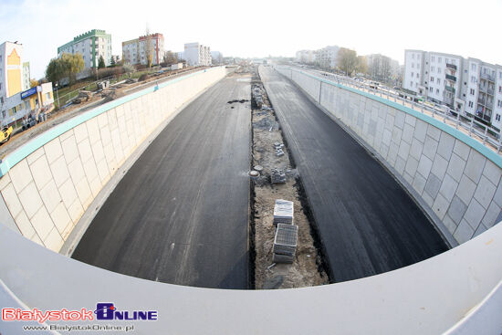 Trasa niepodległości. Postęp prac na budowie
