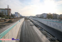 Trasa niepodległości, ul. Ciołkowskiego. Postęp prac na budowie