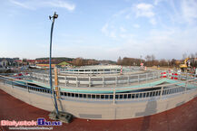 Trasa niepodległości, ul. Ciołkowskiego. Postęp prac na budowie