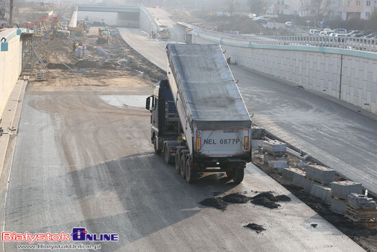 Trasa niepodległości. Postęp prac na budowie