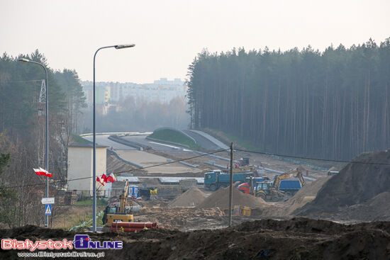 Trasa niepodległości. Postęp prac na budowie