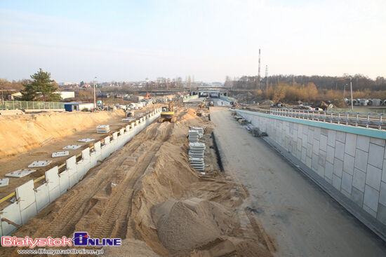 Trasa niepodległości. Postęp prac na budowie