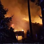 Pożar hotelu Laguna w Augustowie